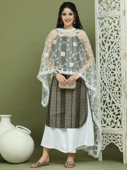 Foil Printed Rayon Kurta Palazzo Dupatta ( JOKPL 2137W D67W 1586 Black )