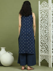 Women's Printed Rayon Kurtas ( JOK 1585 Navy )