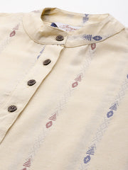 DesiQlo Woven Design Kurta With Palazzos & Dupatta ( JOKPL D10B 1508 Navy )