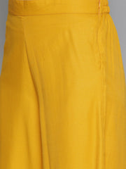 Printed Kurta with Palazzos & With Chikankari Dupatta ( JOKPL D28W 1495 Mustard )-JOKPL-D28W-1495