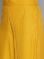 Printed Kurta with Palazzos & With Chikankari Dupatta ( JOKPL D28W 1495 Mustard )-JOKPL-D28W-1495