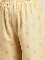 Printed Kurta with Palazzos & Dupatta-JOKPL-D31Bg