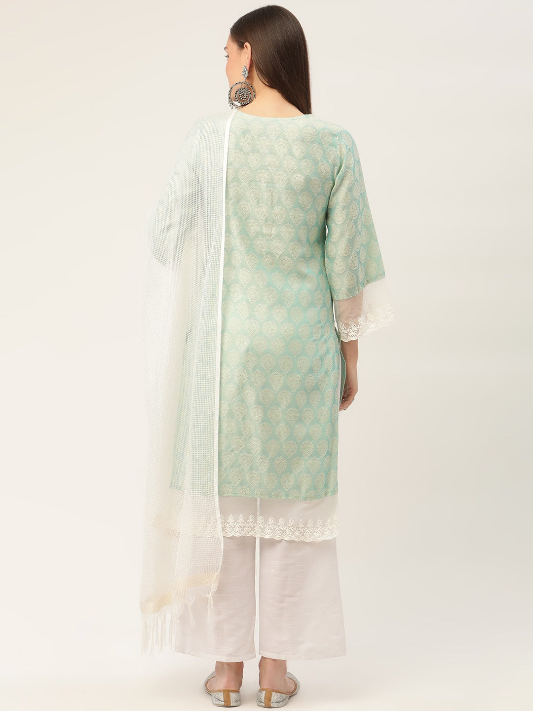 Blue Kurta Palazzo Set - Women's Palazzo Pants Set