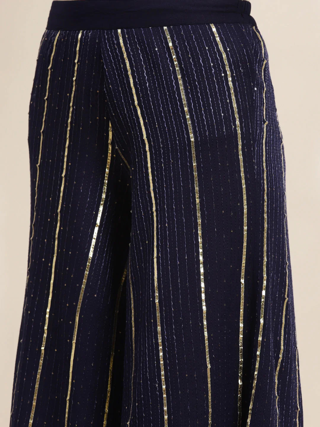 DesiQlo Women Kurta sets - Blue - JOKPL_D37N_1475_Navy_S