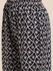 Women Ethnic Motifs Embroidered Sequinned Kurta With Palazzos & With Dupatta-JOKPL-D42W