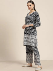 Women Ethnic Motifs Embroidered Sequinned Kurta With Palazzos & With Dupatta-JOKPL-D42W