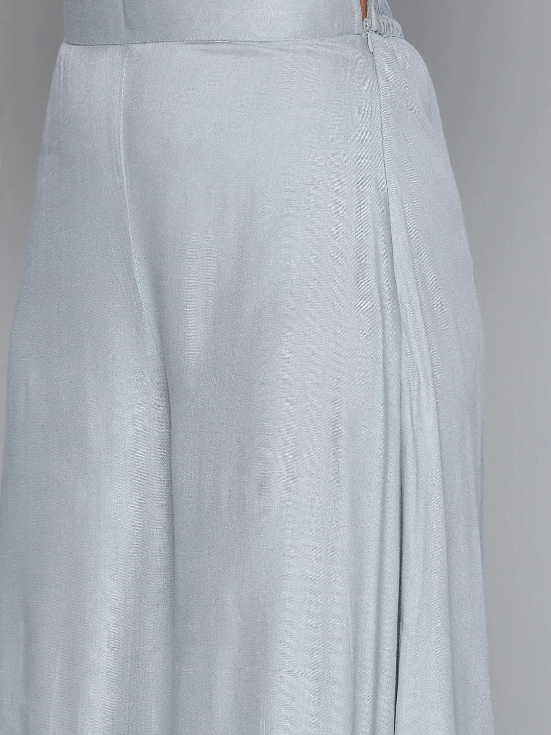 Grey Leheriya Kurta Palazzo Set for Women | Kurta Palazzo Set