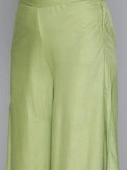 Green Sequinned Kurta with Palazzos & With Dupatta ( JOKPL D44Grn 1493 Green )-JOKPL-D44Grn-1493