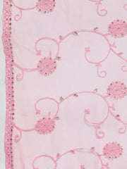 Pink Sequinned Kurta with Palazzos & With Dupatta ( JOKPL D44P 1493 Pink )-JOKPL-D44P-1493