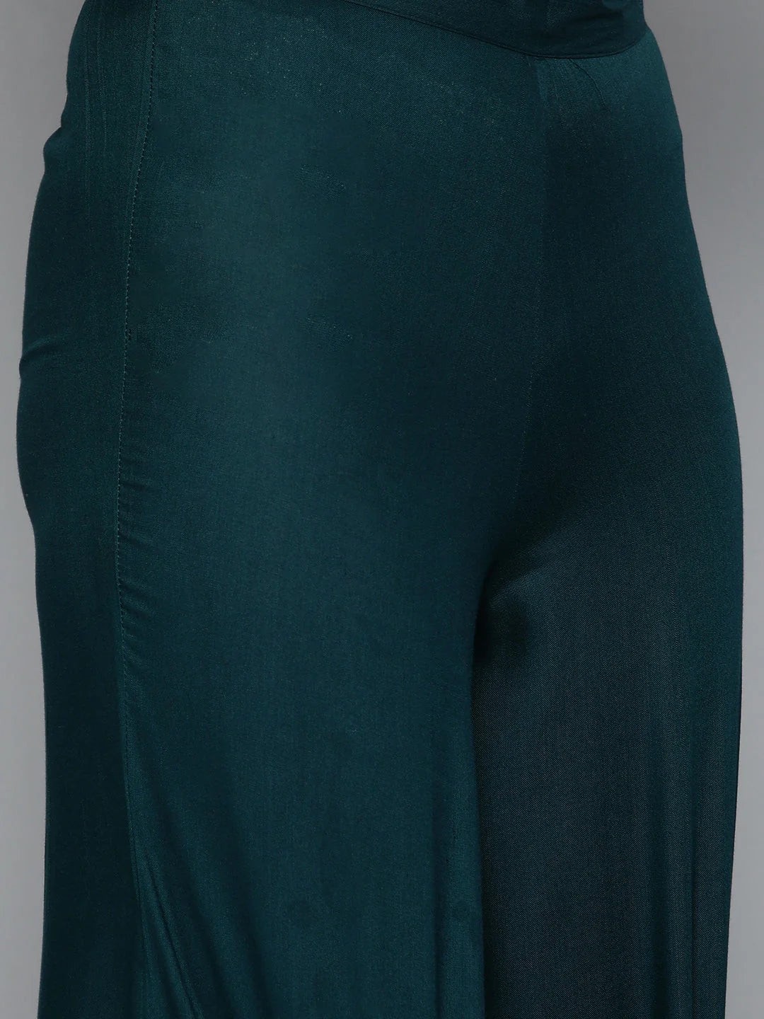 Teal Leheriya Kurta Palazzo Set | Women's Kurta and Palazzo Set