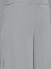 Floral Printed Pleated Grey Georgette Kurta with Palazzos & With Dupatta ( JOKPL D45 Gry 1497 Grey )-JOKPL-D45-Gry-1497