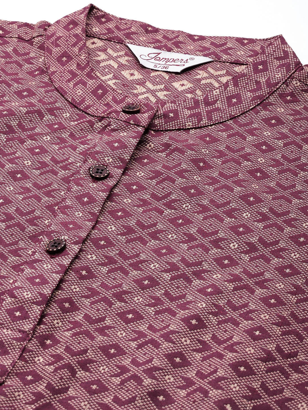 Purple Woven Kurta Palazzo Set - Womenâ€™s Palazzo Sets Online