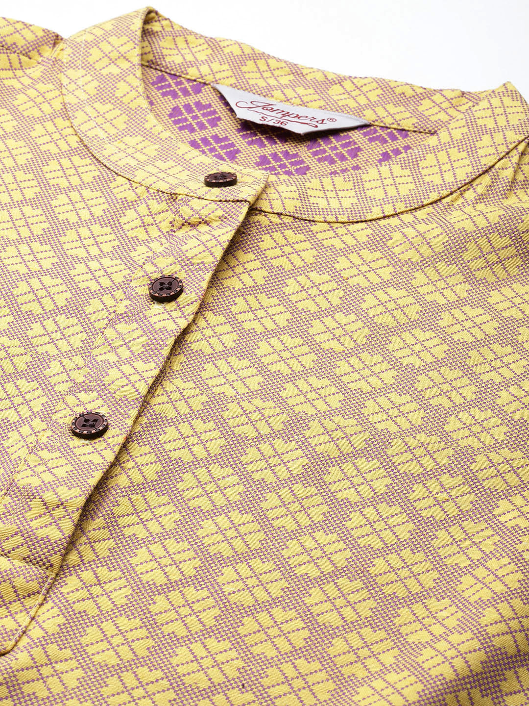 Yellow Woven Kurta Palazzo Set - Stylish Kurta Palazzo Set