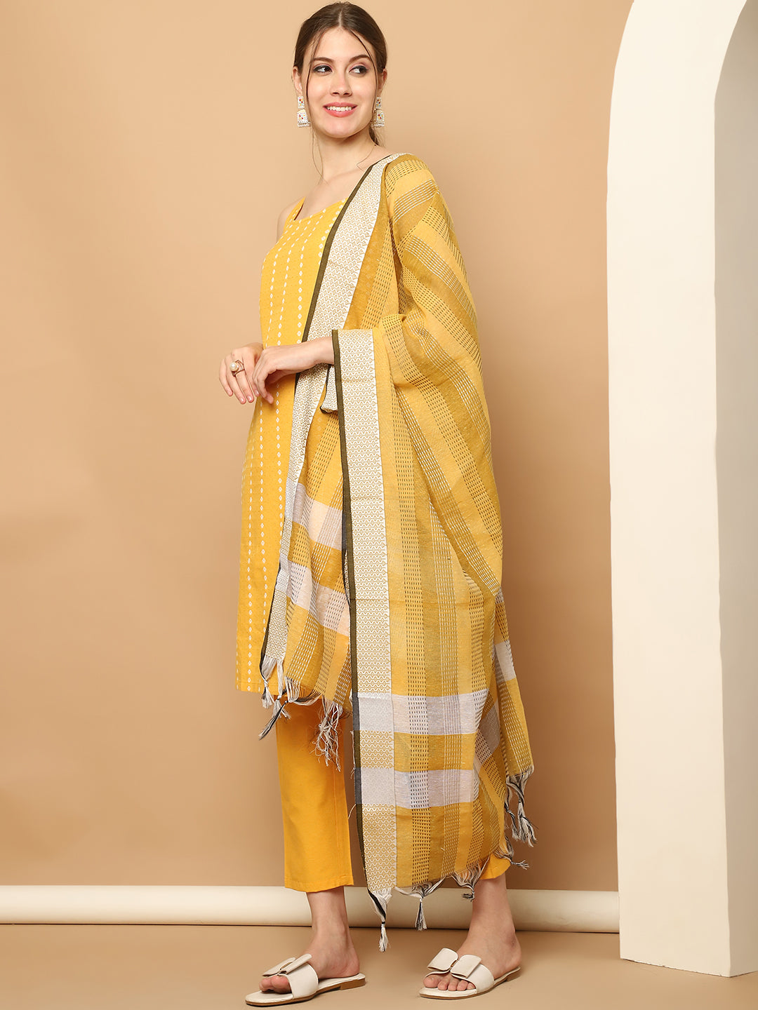 Yellow Kurta Palazzo Set | Women's Palazzo Sets with Dupatta