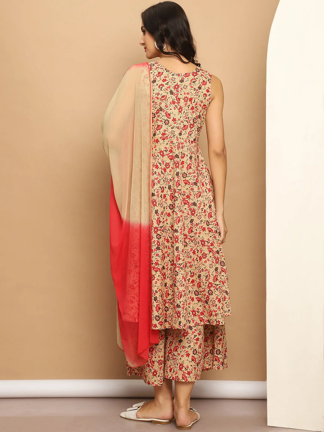 Printed Anarkali Kurta Set - Indian Anarkali Kurta for Women