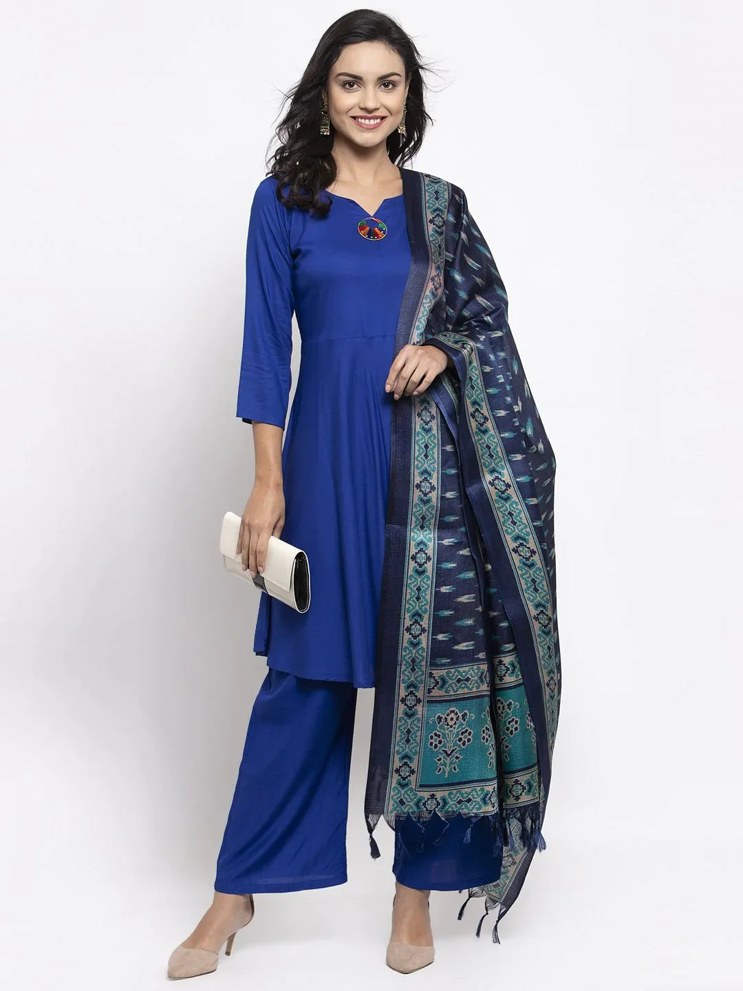 Royal Blue Kurta Palazzo Set | Womenâ€™s Palazzo Sets Online Now