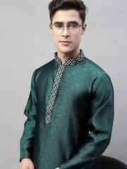 Collar Embroidered Kurta Pyjama-JOKP-P-692Olive