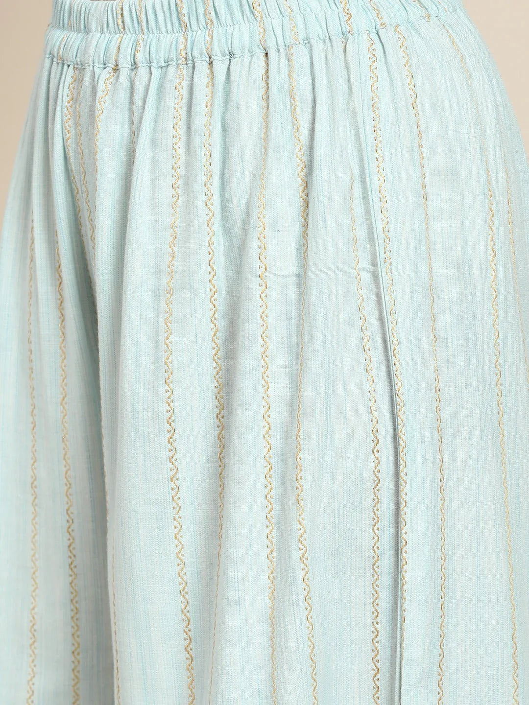 Turquoise Kurta Sharara - Designer Sharara Suits with Gotta Patti