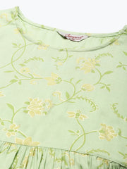 Green Kurta with Sharara & Dupatta ( JOKPS D28W 1462 Green )