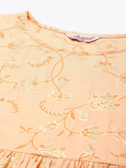 Orange Kurta with Sharara & Dupatta-JOKPS-D28W