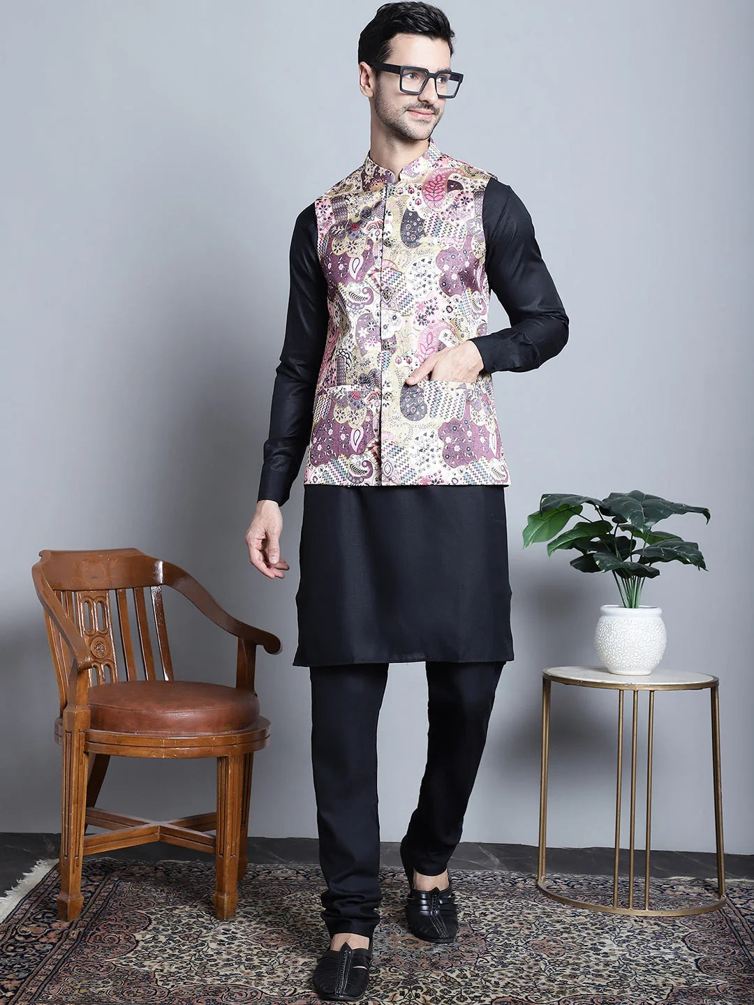 Nehru Jacket Kurta Pajama Set - Mens Ethnic Wear | Shop Now!