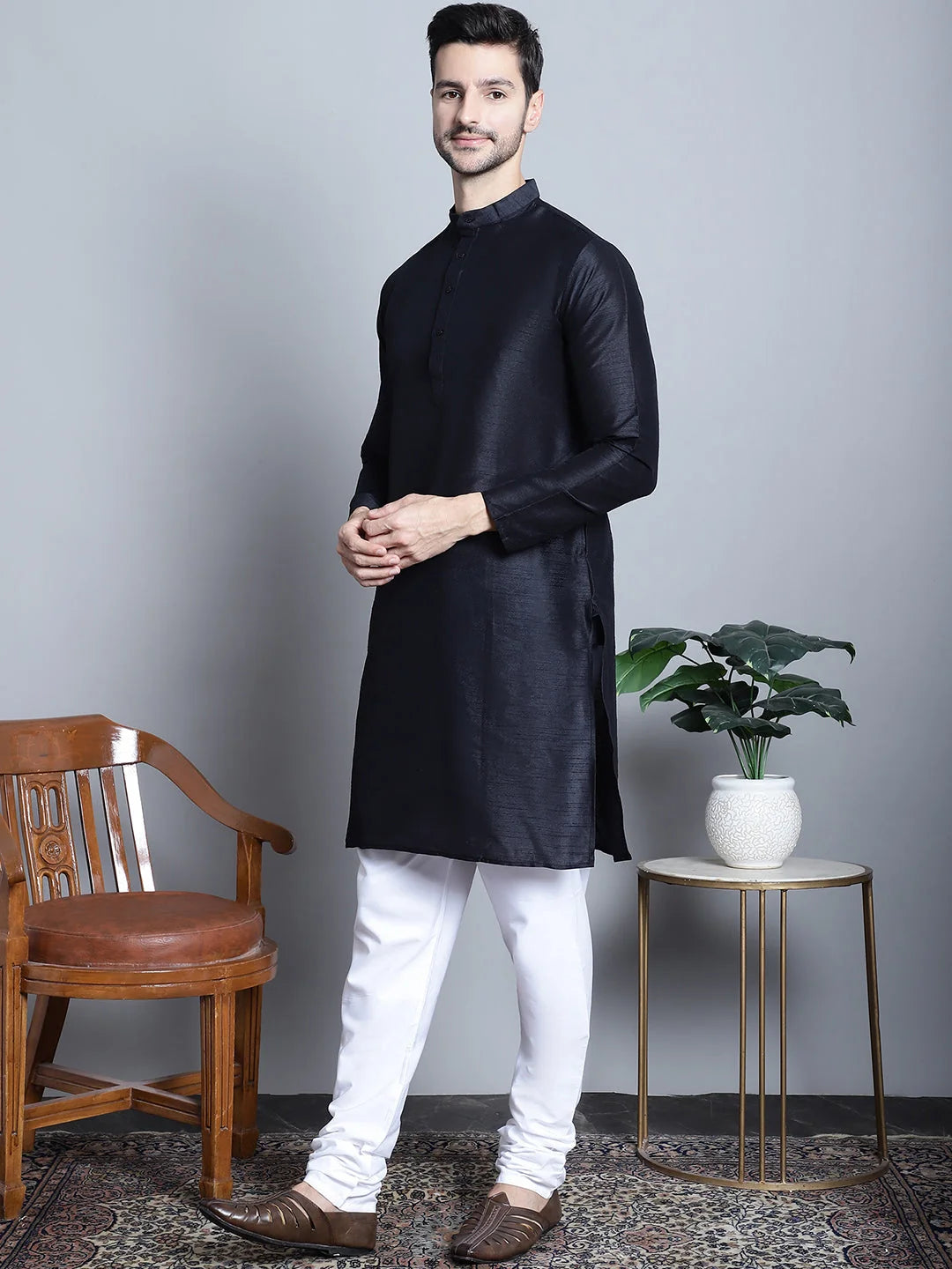 Printed Nehru Jacket with Kurta Pajama Set | Shop Now!