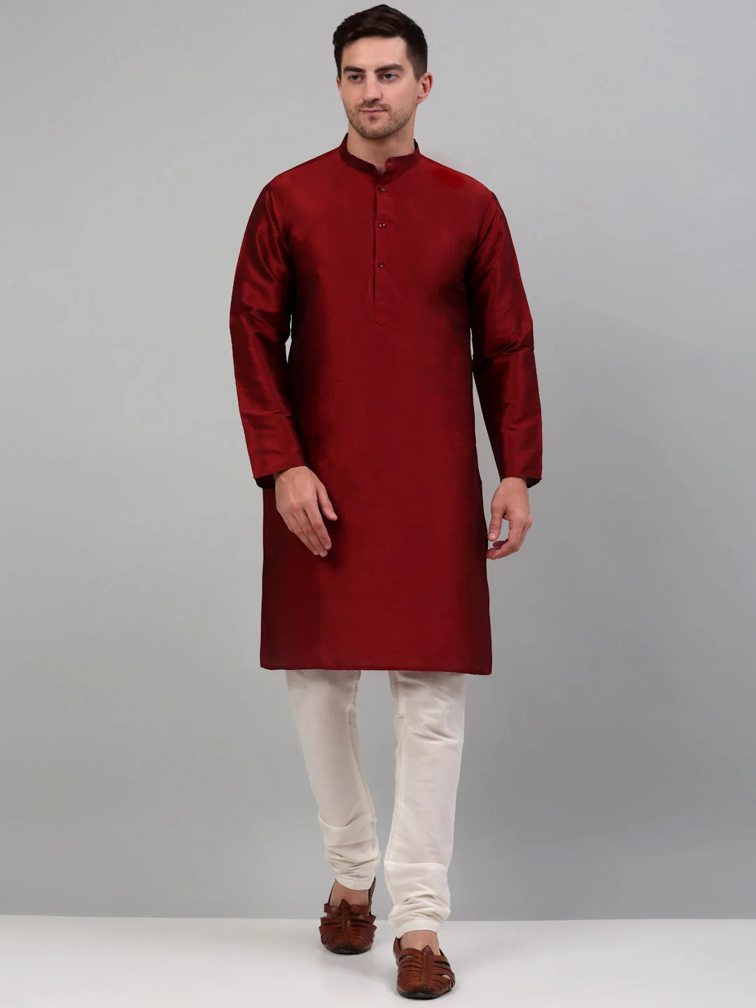Men's Cotton Kurta Pajama Set with Nehru Jacket | Ethnic Wear