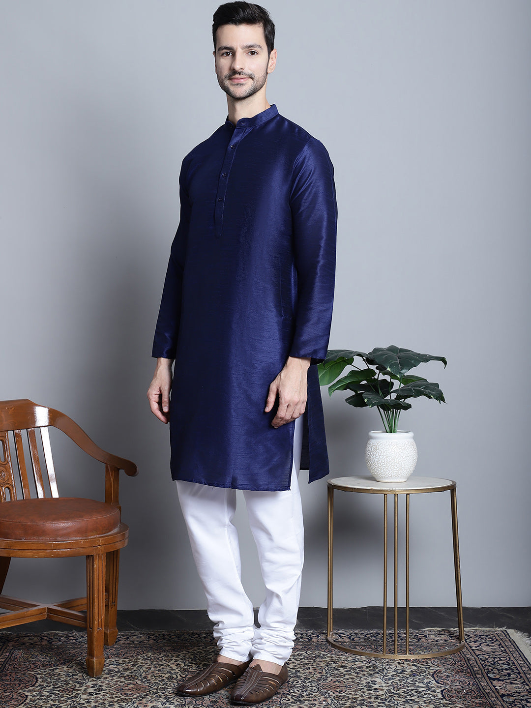 Men's Printed Nehru Jacket with Kurta Pajama Set | Ethnic Wear