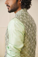 Men's Woven Design Best Nehru Jacket