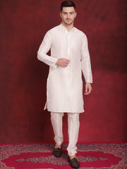 Blue Woven Design Nehru Jacket With Kurta Pyjama Set ( JOKPWC 636W 4091Peacock )