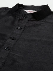 Men's Printed Nehru Jacket and Styled Kurta Pyjama Set-JOKPWC