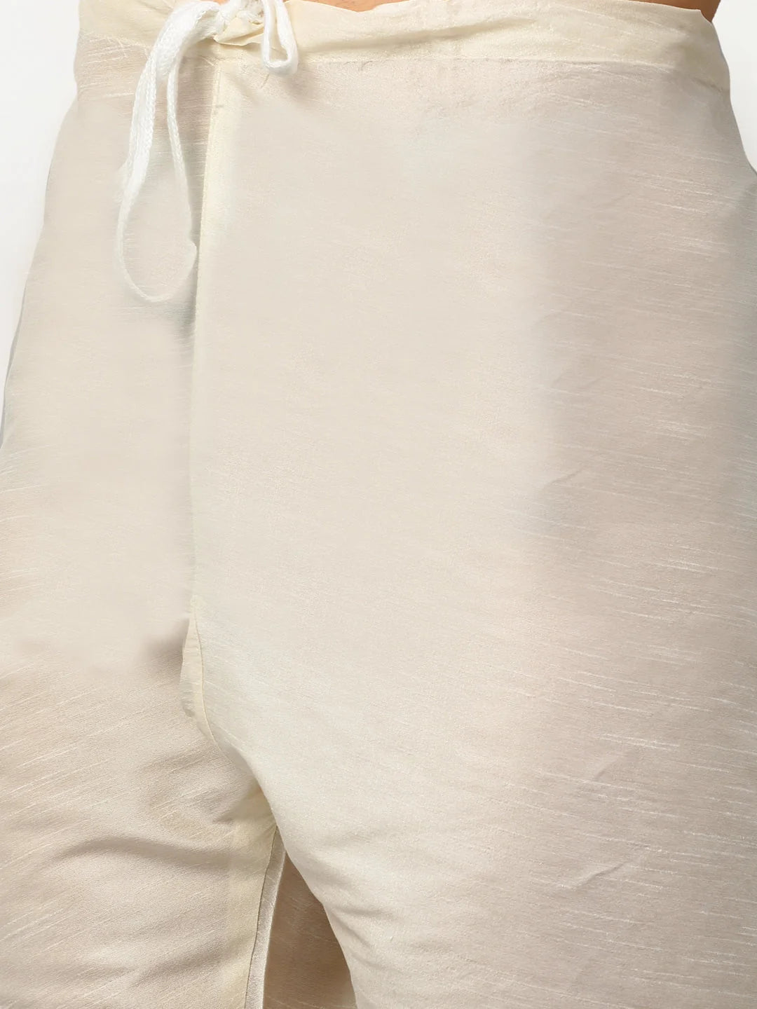 Black Dupion Silk Mens Kurta with Churidar & Jacket | Ethnic