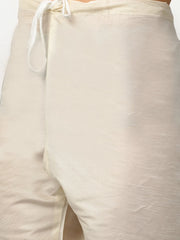 Men's Black Dupion Silk Kurta with Churidar & Jacket