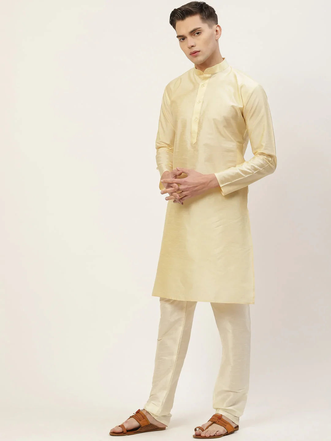 DesiQlo Men Ethnic Set with waistcoat - Maroon - JOKPWC_G-D_4032Maroon