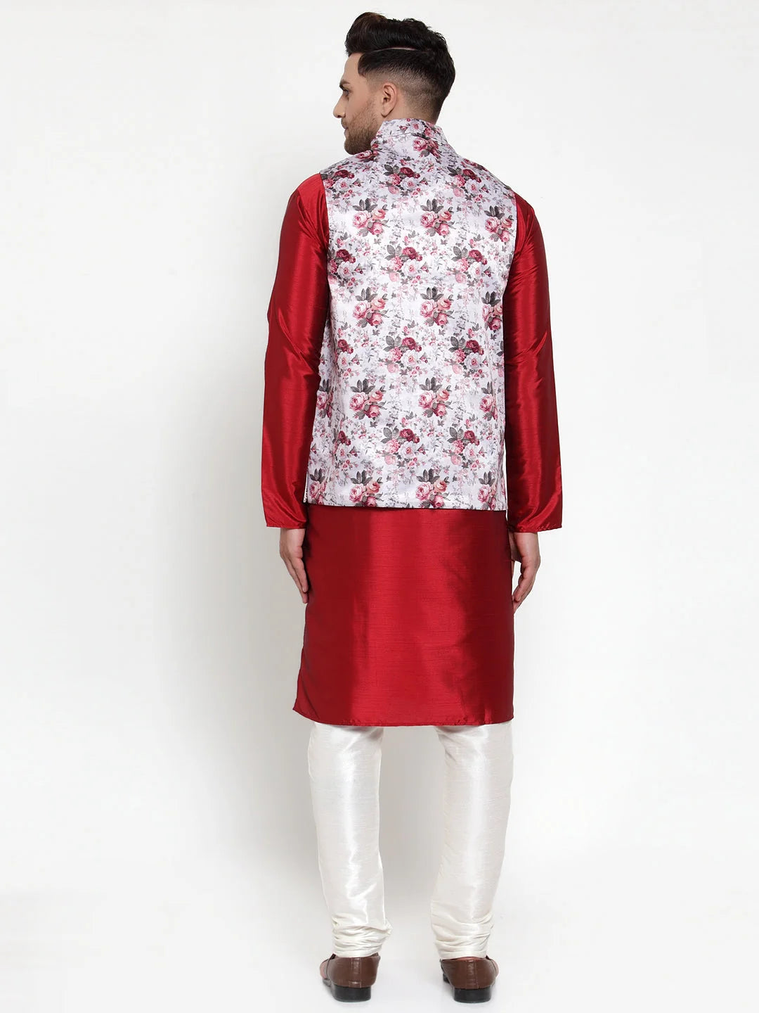 Solid Kurta Pajama with Fashion Nehru Jacket | Mens Set