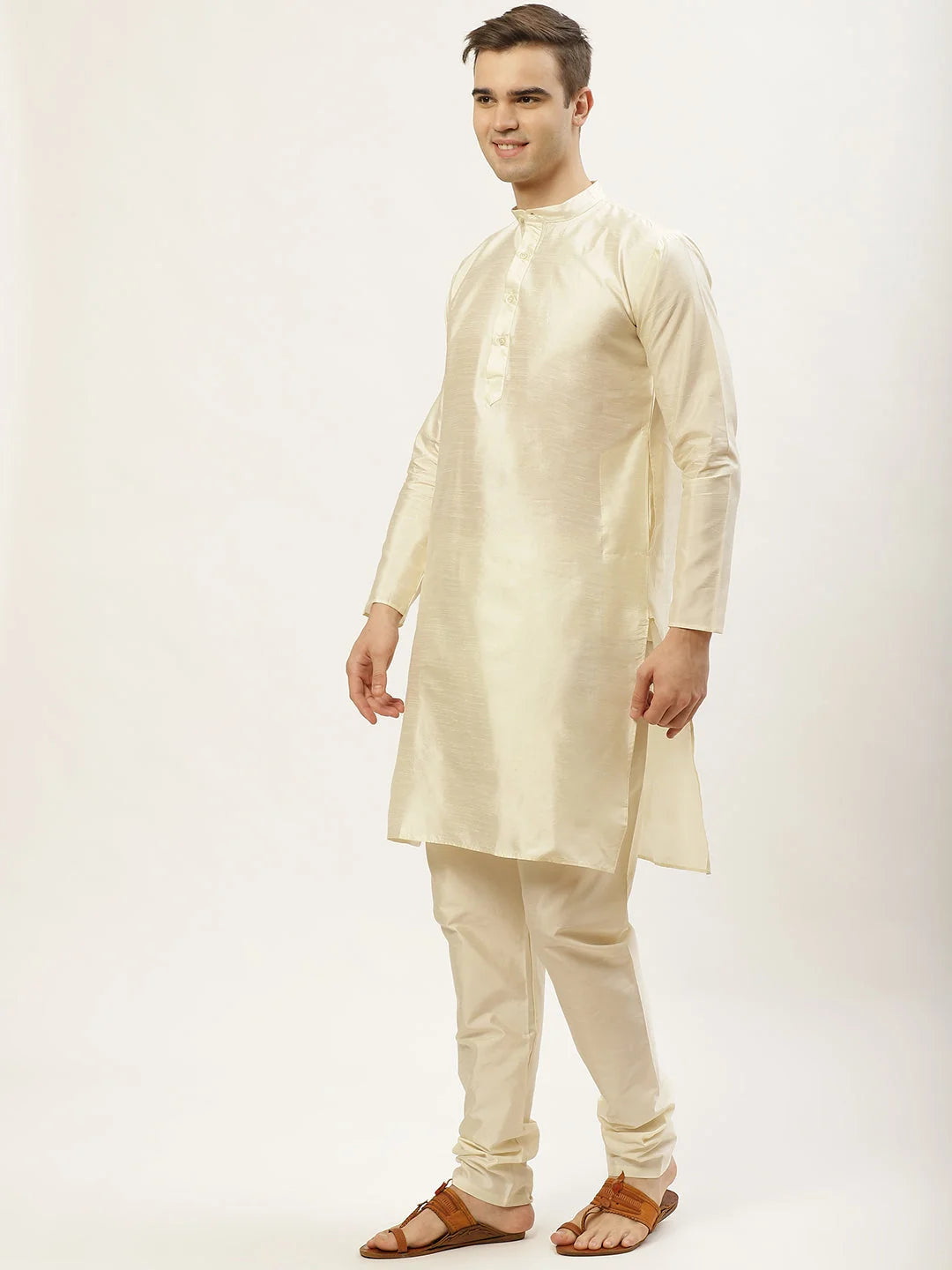 Mens Kurta Pajama Set with Embroidered Nehru Jacket | Ethnic Wear