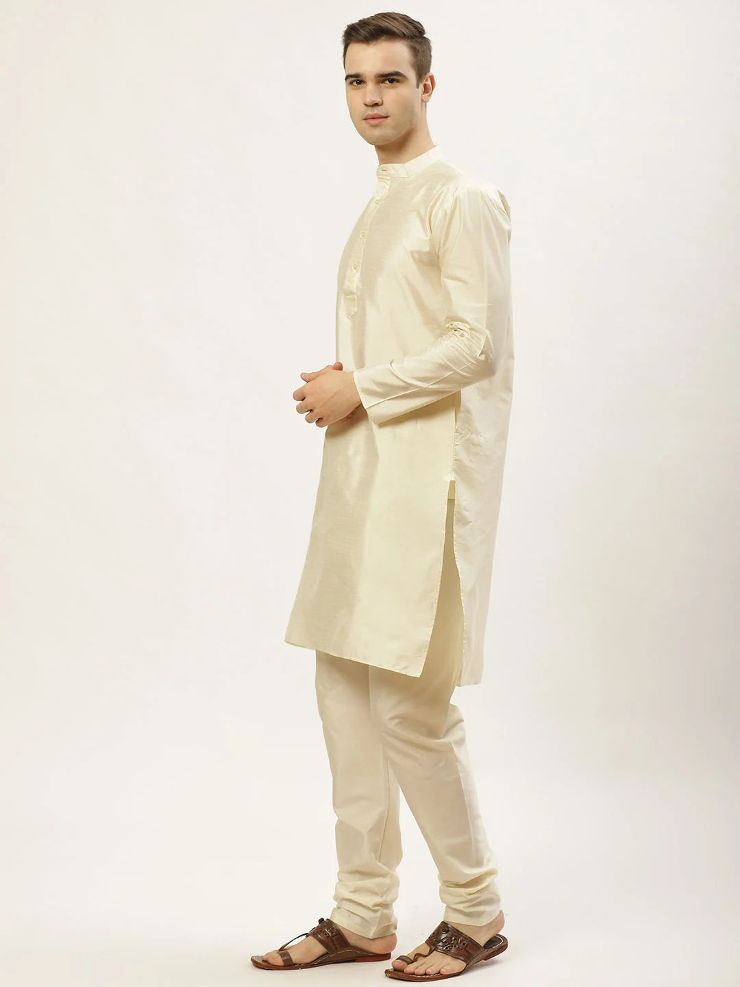Mens Embroidered Nehru Jacket & Kurta Pajama Set | Pathani