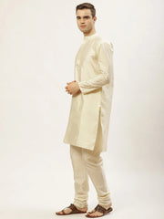 Men Embroidered Nehru Jacket & Kurta Pyjama