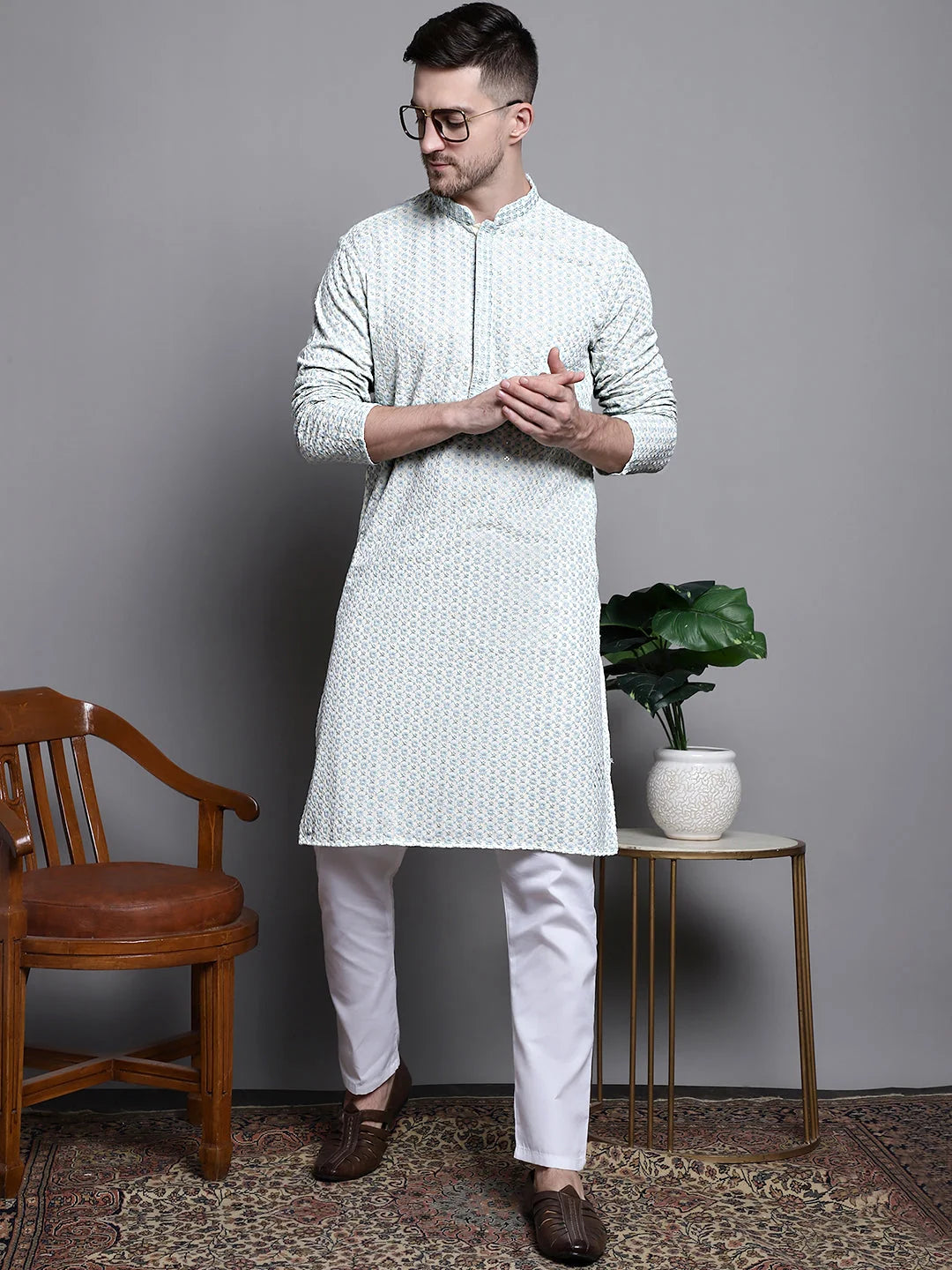 Cotton Mens Kurta Pajama Set - Shop Stylish Kurta Pajama Sets