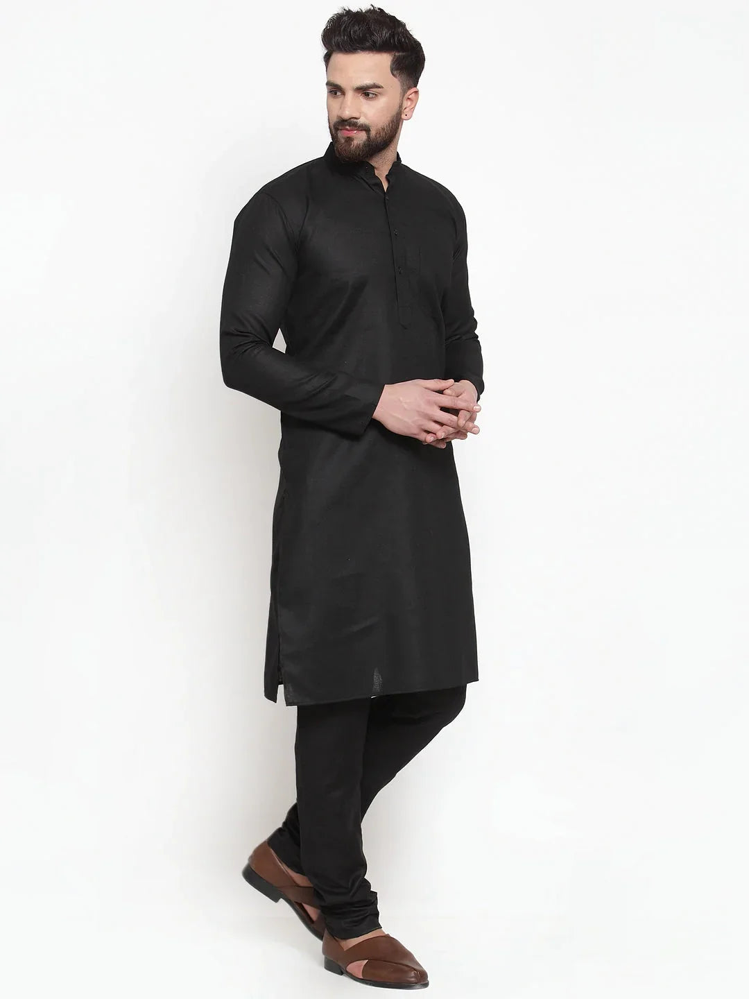 DesiQlo Men Ethnic Set - Multicolor - JOKP_501Black_D_S