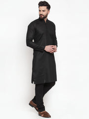 Men's Solid Cotton Kurtas-Assorted