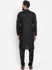 Men's Solid Cotton Kurtas-Assorted