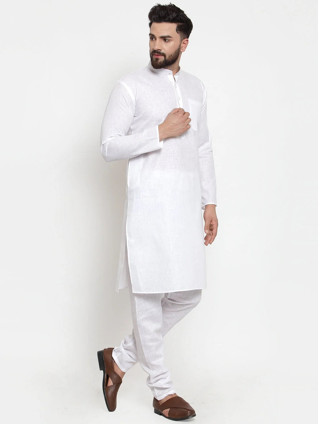 Men's Solid Cotton Kurta | Versatile Indian Kurta for Men