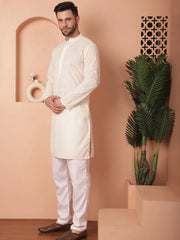 Chikankari Pure Cotton Kurta with Churidar-JOKP-PU