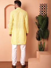 Chikankari Pure Cotton Kurta with Churidar-JOKP-P