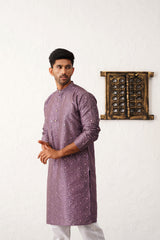 Men's Embroidered Mirror Work Kurta Payjama Sets-JOKP-P