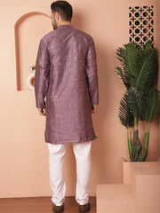 Men's Embroidered Mirror Work Kurta Payjama Sets-JOKP-TP