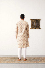 Golden Foil Printed Kurta with Pyjama-JOKP-P