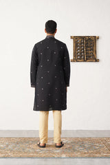 Men's Sequins Embroidered Kurta With Pyjama-JOKP-PZ