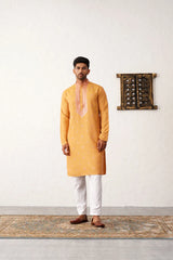 Men's Sequins Embroidered Kurta With Pyjama-JOKP-PX